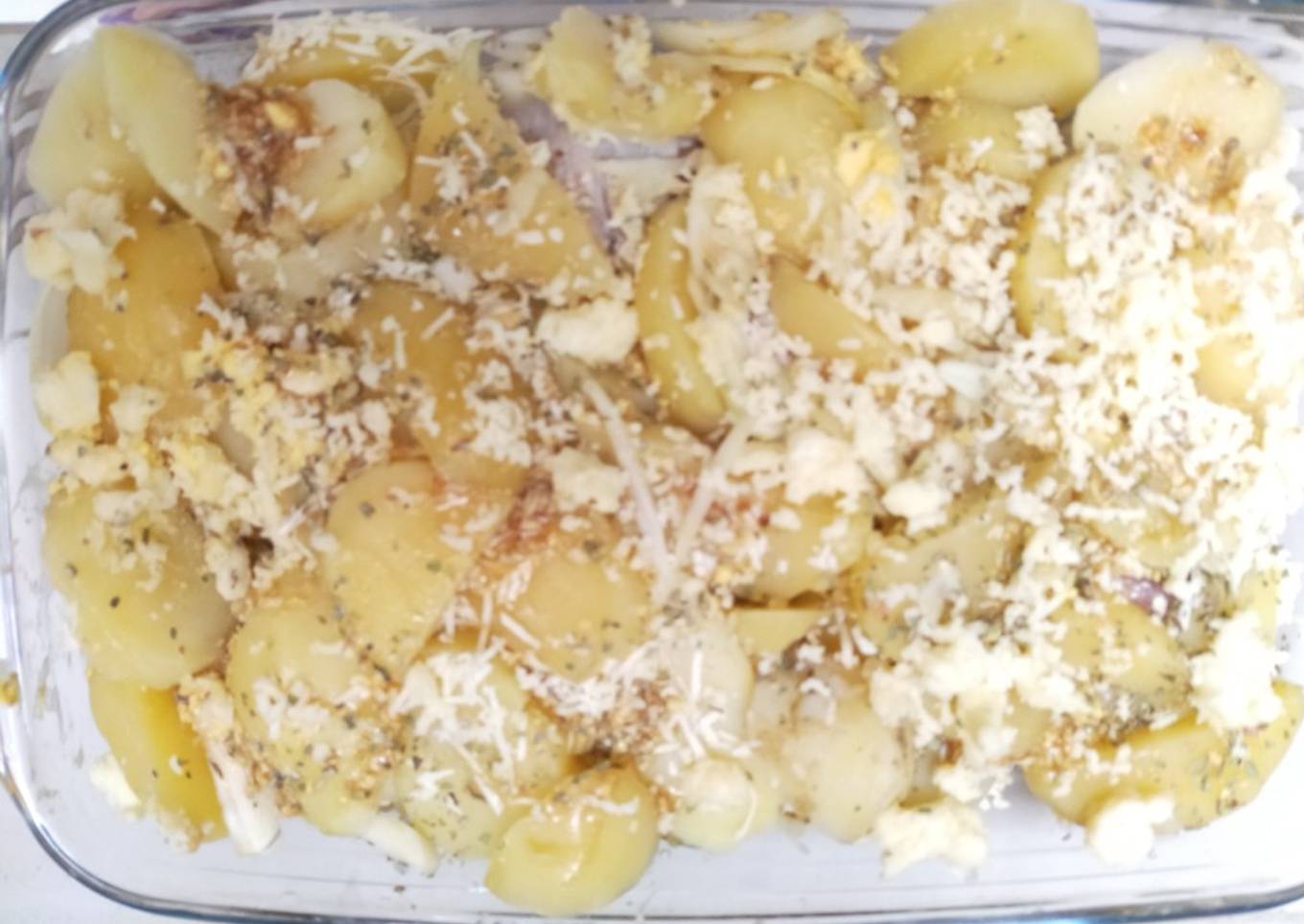 Kentang ayam panggang keju + Mozarella