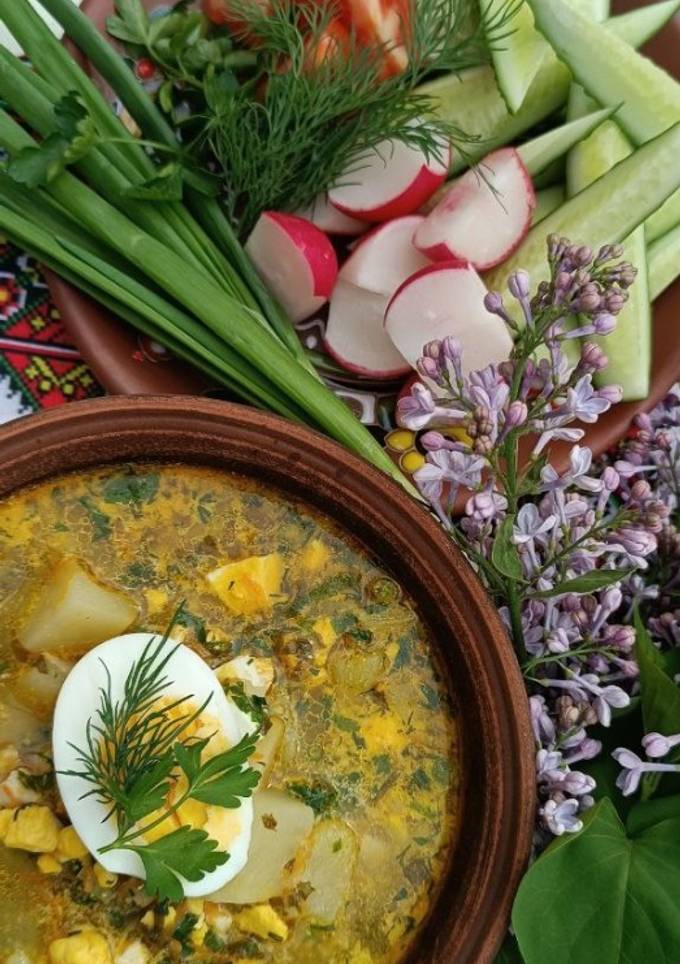Борщ зелений зі щавлем