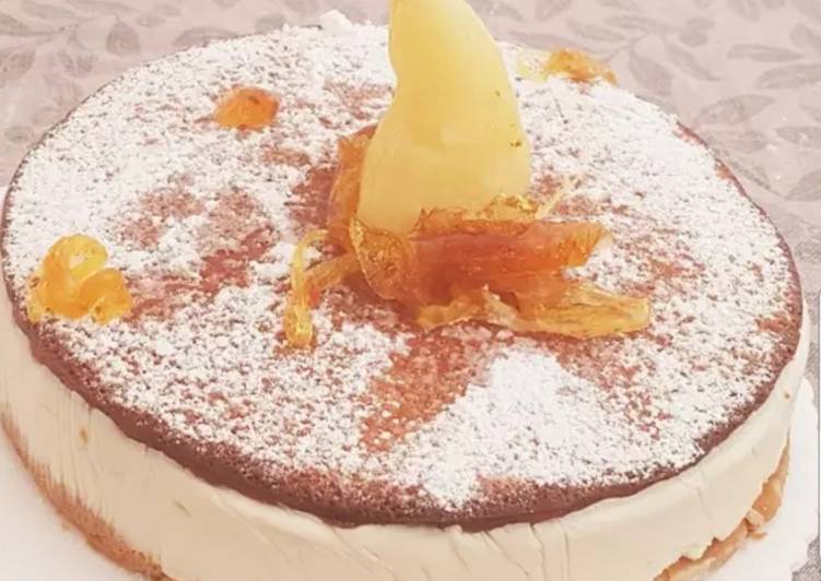 Torta ricotta e pere