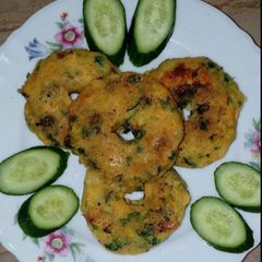 A picture of Vegetables donuts.