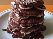 Una foto di pancake con albume