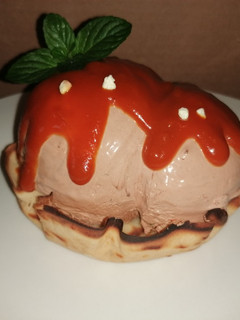 Una foto de Mousse de chocolate