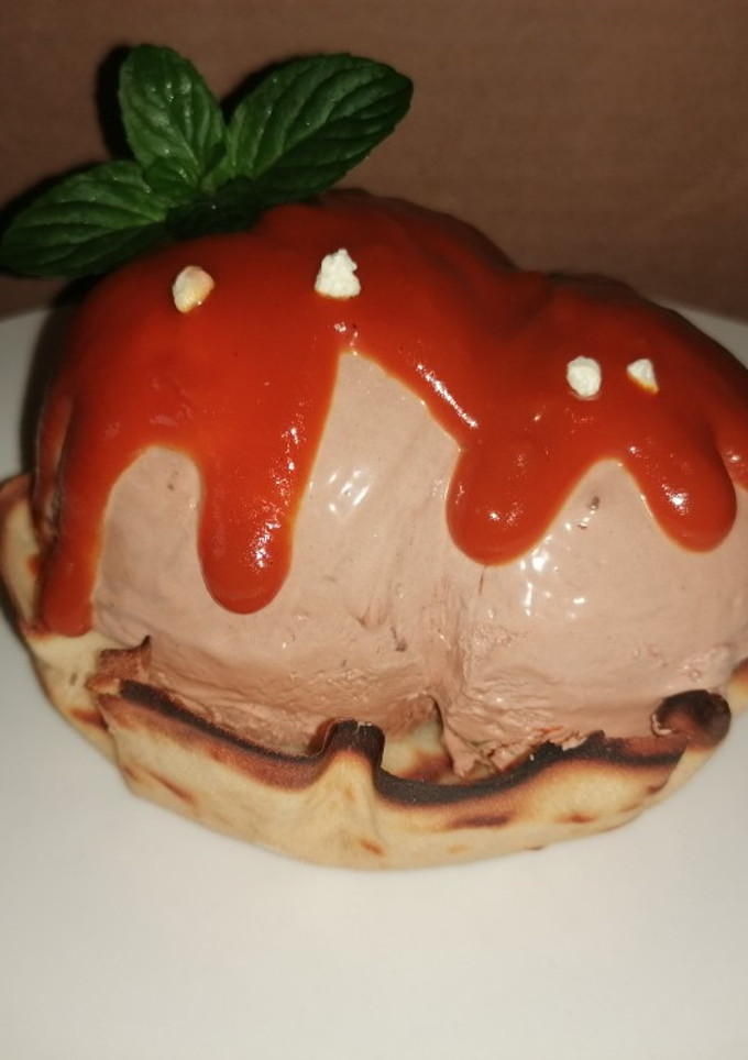 Una foto de Mousse de chocolate