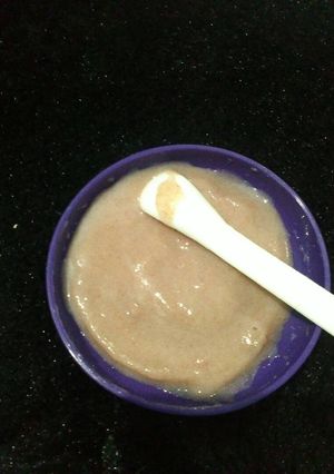 Foto resep Pure Beras Merah + Pisang (MPASI 6 bulan)