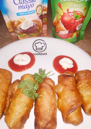 A picture of Chicken cheese roll.