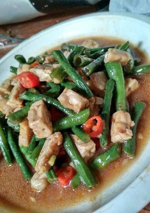 Foto resep Tumis Tempe Kacang panjang saus teriyaki
