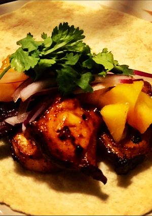 Foto principal de Tacos de pulpo versión falso pastor