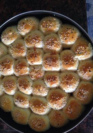 صورة لوصفة خلية النحل بالجبنة