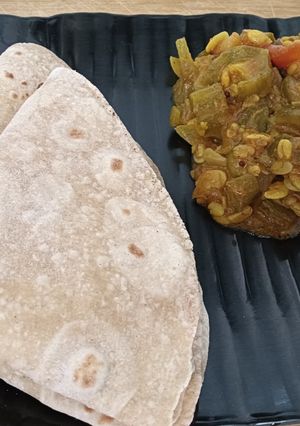 A picture of Turai & Split Moong dal Sabji.