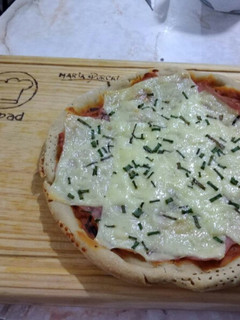 Una foto de Pizza
