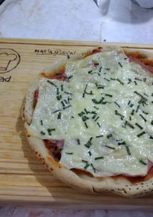 Una foto de Pizza