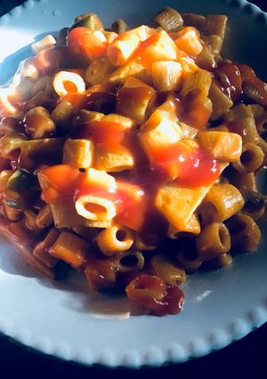 صورة لوصفة معكرونة صوص زهرية Pink sauce pasta👌🏻