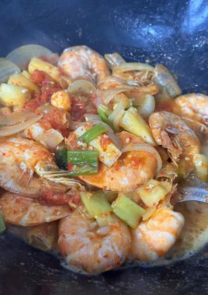 Foto resep Udang Saos Asam Manis