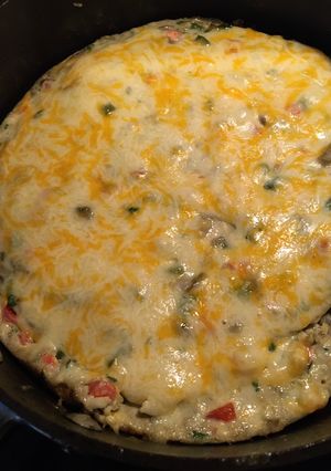 Una foto de Tortilla de berenjenas