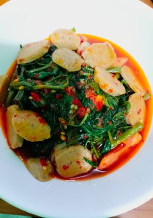 Foto resep Kangkung Spicy Saus Tiram