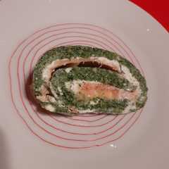 A picture of Roulé saumon épinards ail et fines herbes.