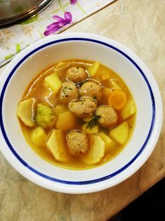 Hamis májgombócleves recept fotója