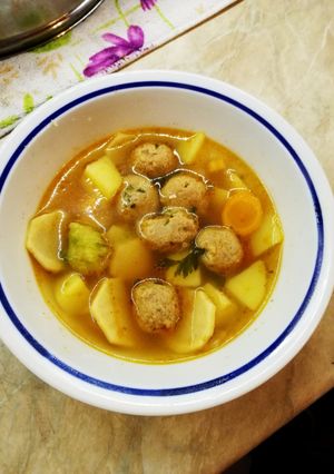 Hamis májgombócleves recept fotója