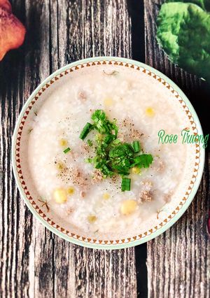 Hình của món Cháo Thịt Bò Đậu Bo Hạt Sen.