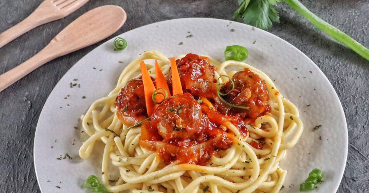 Resep Spaghetti Meatball Oleh Rhinie’s Kitchen - Cookpad