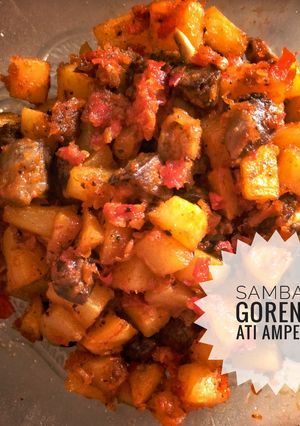 Foto resep SAMBEL GORENG ATI AMPELA + Kentang