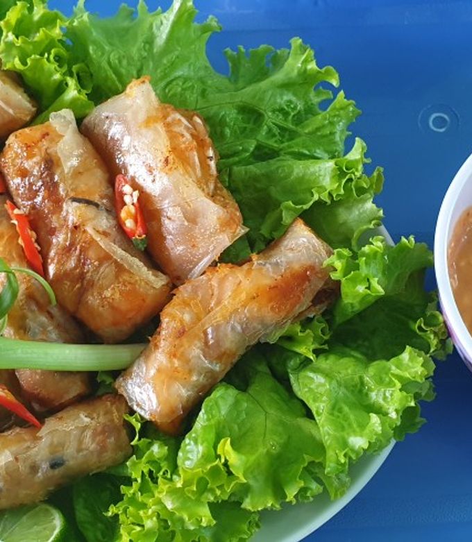 Hình của món Chả ram tôm Bình Định.