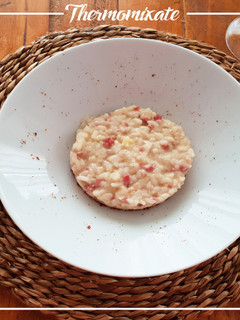 Una foto de Risotto con brie, jamón y nueces con Thermomix