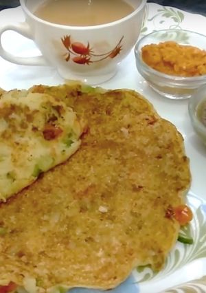 A picture of Semolina Oats Pancake.