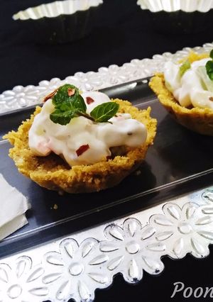 पास्ता बिस्किट मिनी टार्ट (Pasta biscuit mini tart recipe in Hindi) रेसिपी मुख्य फोटो