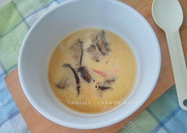 Langkah memasak Silky Chawan Mushi (Japanese Savory Steamed Egg Custard) 茶碗蒸し yang mudah