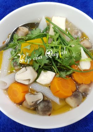 Hình của món Nui chay.