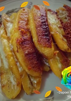 Foto resep Pisang Bakar Mozzarella Teflon Happycall