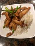 Pollo con espárragos