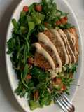 Ensalada de arúgula con salmón