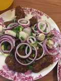 Grilled Kofta Fingers with Vegetables