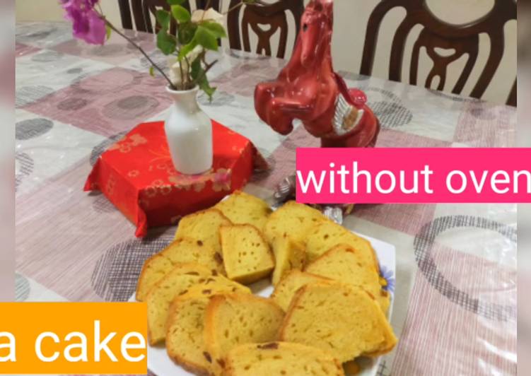 Recipe of Ultimate TEA CAKE WITHOUT OVEN/without butter