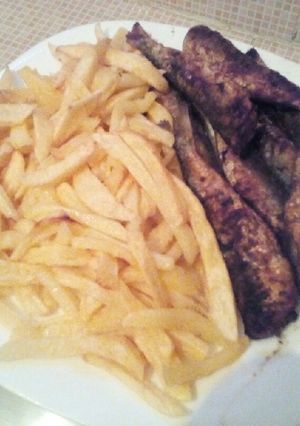 صورة لوصفة سردين مقلي مع فريت