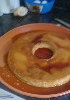 Una foto de Flan casero