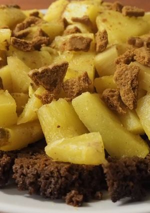 Une photo de Tarte à l'ananas et spéculoos