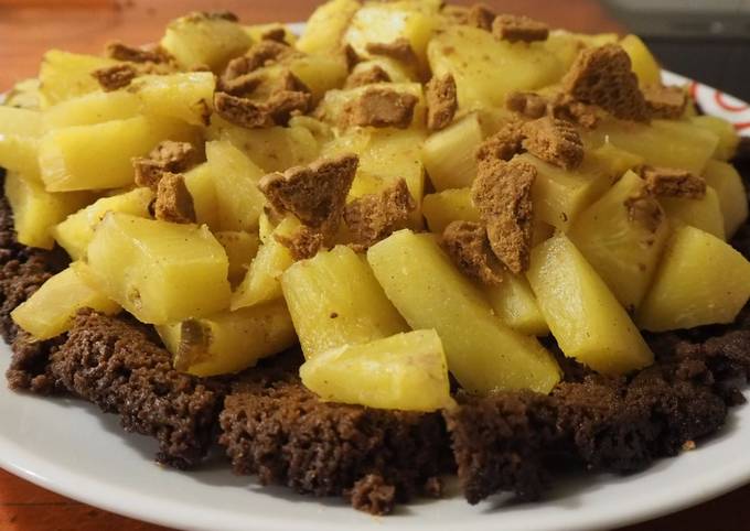 Tarte à l'ananas et spéculoos