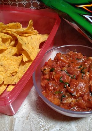 Foto resep 18. Nachos Saus Salsa
