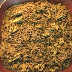 A picture of Pesto Chicken Spaghetti.