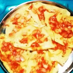 A picture of Masala papad.