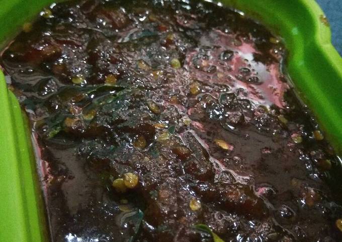 Sambal terasi pedas manis