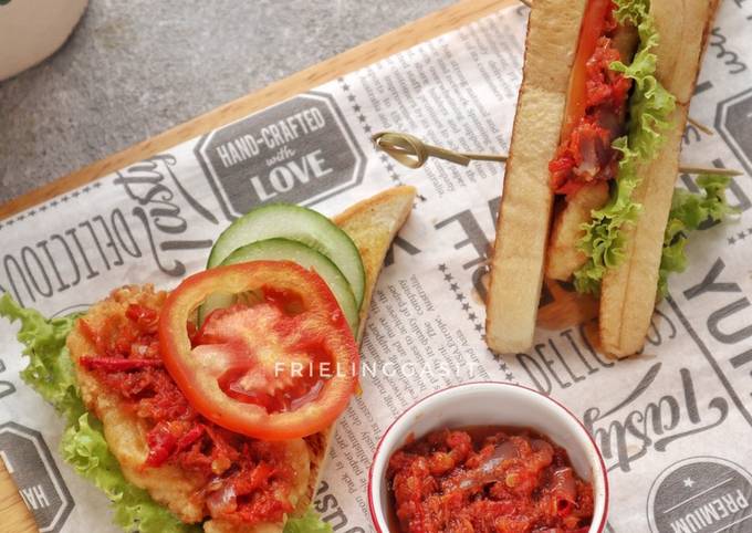 Cara Membuat Roti Panggang dg Dori Sambal Bawang Simpel