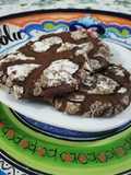 Galletas cuarteadas de chocolate