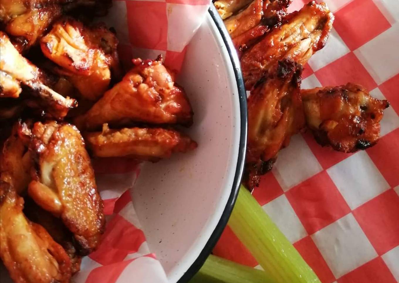 Alitas adobadas en freidora de aire 🐥🍅🌶️