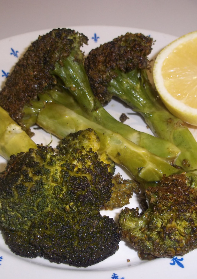Una foto de Brócoli asado al limón