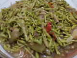 Oseng pedas kembang pepaya