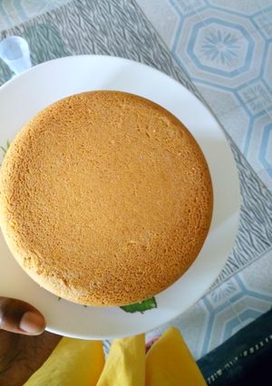 A picture of Lemon cake #authormarathon.